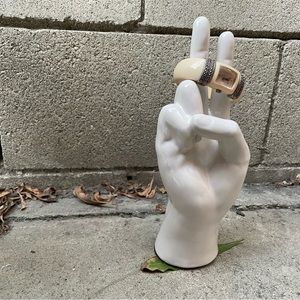 Vintage. Faux Ivory Cuff Watch with Silver Band Detail